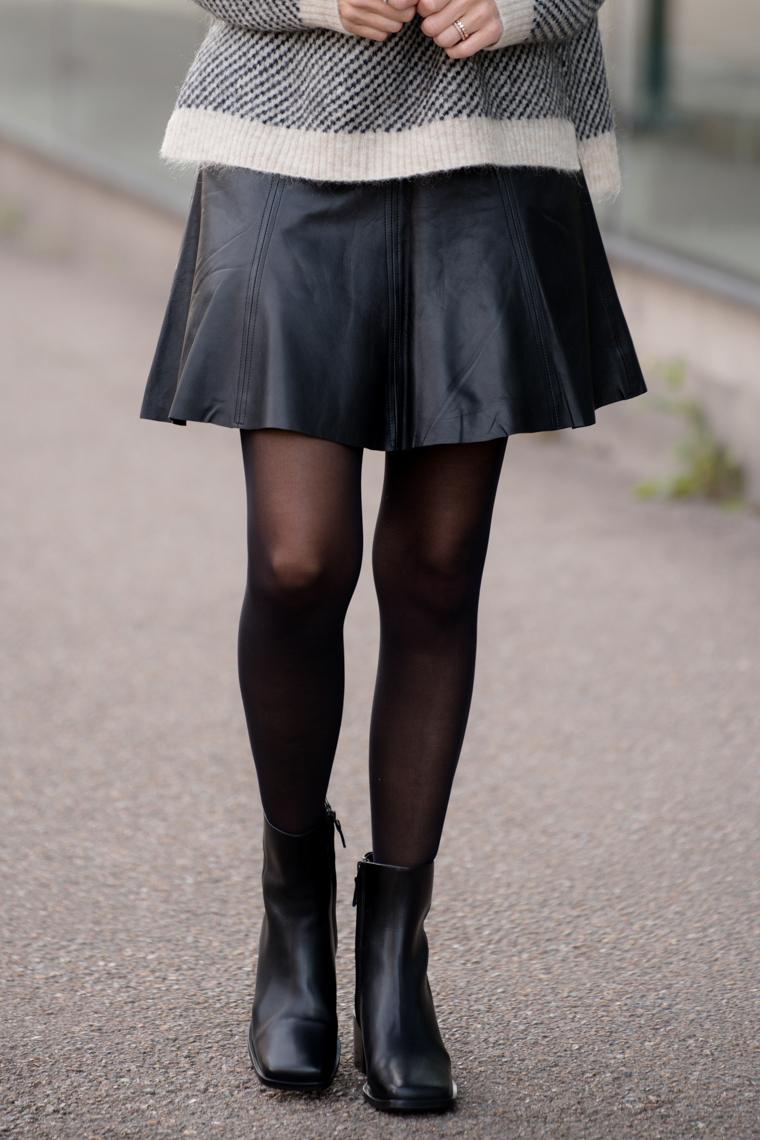 Imla Leather Skirt 