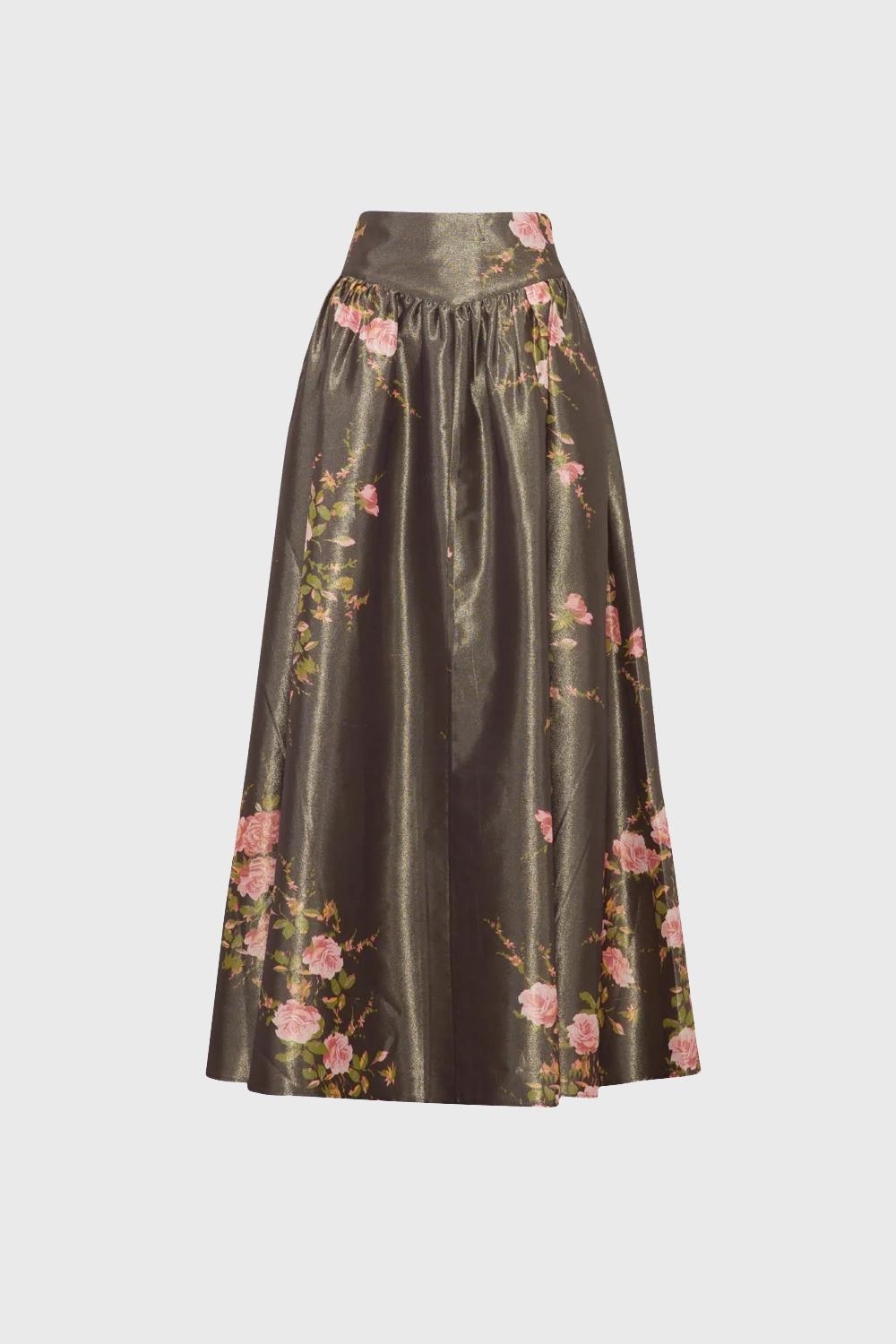 Taffeta Maxi skirt